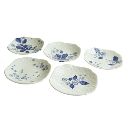 ウェッジウッド (WEDGWOOD) ストロベリー ブルーム インディゴ ソイディッシュ アソート5種セット