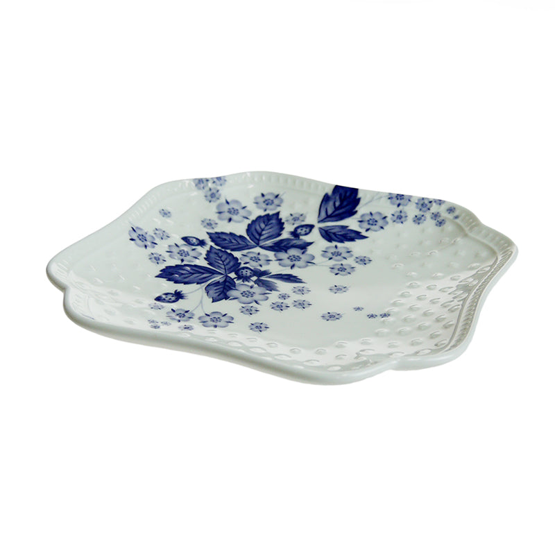 ウェッジウッド (WEDGWOOD) ストロベリー ブルーム インディゴ スモールプレート 14cm