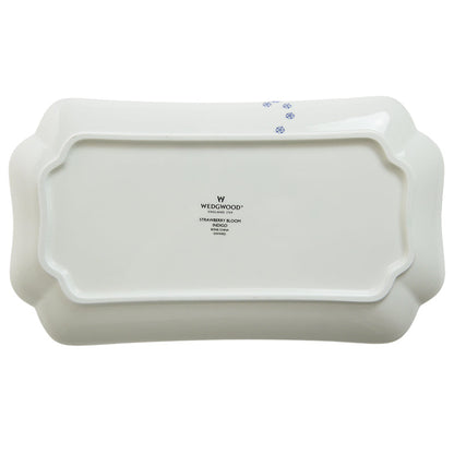 ウェッジウッド (WEDGWOOD) ストロベリー ブルーム インディゴ フィッシュディッシュ 25.5cmx14.5cm